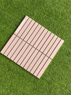 Gạch Mosaic Thanh Màu Hồng Mờ ốp bếp cao cấp