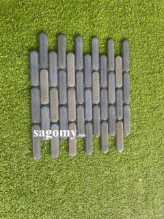 Gạch mosaic Que Xanh Ngọc Hỏa Biến men bóng