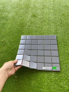 Gạch Mosaic Màu Xám men matt mờ