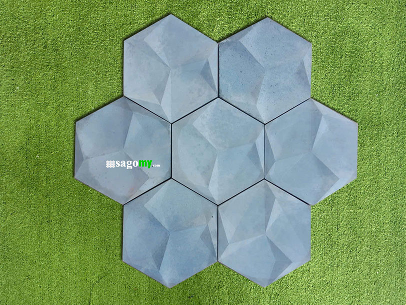 Gạch Bê Tông Hình Lục Giác 3D 8 Gạch Bê Tông Hình Lục Giác 3D được ghép nhiều viên với nhau