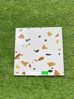 Gạch Bông 30x30 Cm Vân Đá Mài terrazzo màu cam