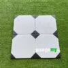 Gạch Bông Men 20x20 Cm Màu Trắng Bát Giác