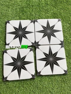 Gạch Bông Men 20x20 Hoa Văn Đen - Ảnh 4