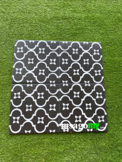 Gạch Bông Men 20x20 Hoa Văn Màu Đen