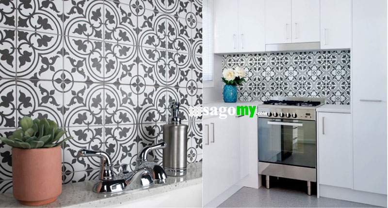 Gạch Bông Men 20x20 Hoa Văn Trắng 3