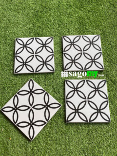 Gạch Bông Men 20x20 Hoa Văn Trắng - Ảnh 4