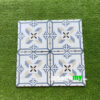 Gạch Bông Men 20x20 Hoa Văn Vàng Xanh Biển