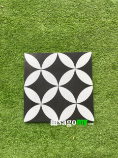 Gạch Bông Men 300x300 Màu Đen