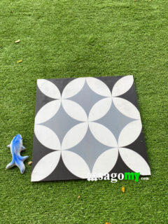 Gạch Bông Men 30x30 Màu Trắng Xám Đen trang trí