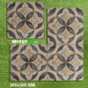 Gạch Bông Men 30×30 Đồng Tiền Màu Vàng Xám