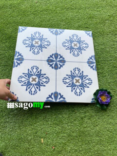 Gạch Bông Men 40x40 Cm Hoa Văn Xanh Biển sang trọng
