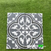 Gạch Bông Men Hoa Văn Màu Xám 20x20 Cm