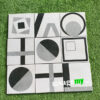 Gạch Bông Men Hỗn Hợp Xám Đen 20x20 Cm