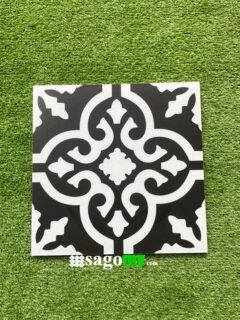 Gạch Bông Men Màu Đen 30x30 Cm