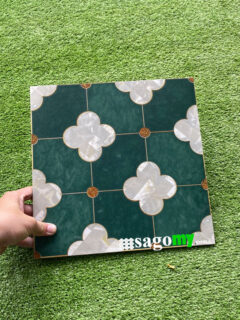 Gạch Bông Men Màu Xanh Rêu 30x30 Cm trang trí