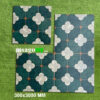 Gạch Bông Men Màu Xanh Rêu 30x30 Cm