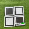 Gạch Bông Men Ô Vuông Trắng Đen 20x20 Cm