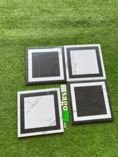 Gạch Bông Men Ô Vuông Trắng Đen 20x20 Cm trang trí phòng tắm