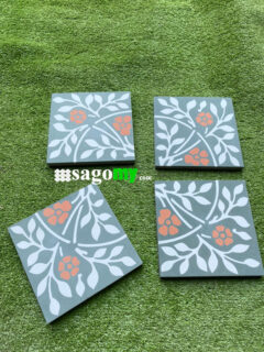 Gạch Bông Xi Măng Hoa Văn Xanh Cam 20x20 cm sang trọng