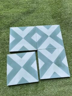 Gạch Hoa Xi Măng Màu Xanh Lá 20x20 cm