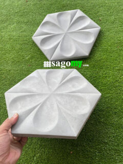 Gạch Lục Giác Bông Hoa Bê Tông 3D quán cà phê nhà hàng