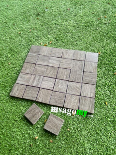 Gạch Mosaic Vân Gỗ Xám ốp tường