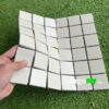 Gạch Mosaic Vuông Màu Kem Mờ