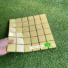Gạch Mosaic Vuông Vàng Kem Bóng