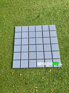 Gạch Mosaic Vuông Xanh Mực Nhạt điển nhấn