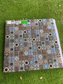Gạch Thủy Tinh Bông Mosaic Vuông Nhỏ Hoa Văn Hỗn Hợp Cổ Điển 23x23 MM 6 Gạch Thủy Tinh Bông Mosaic sang trọng