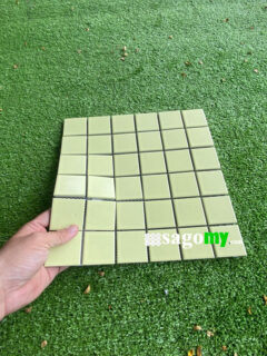 Gạch Vuông Vàng Nhạt Mờ ốp tường phòng tắm
