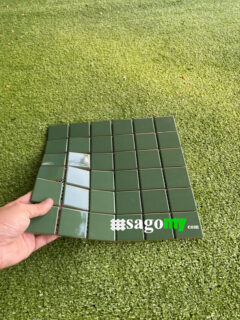 Gạch mosaic Vuông Màu Xanh Lá