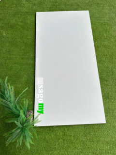 Gạch 600x1200 Màu Trắng Trơn Men Bóng ốp phòng tắm