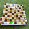Gạch Mosaic Thủy Tinh Hỗn Hợp Màu Cà Phê Và Màu Nâu