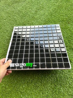 Gạch Mosaic Thủy Tinh Màu Đen điểm trang trí