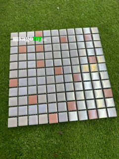 Gạch Mosaic Vuông Hỗn Hợp Màu Trắng Hồng - Ảnh 5