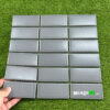 Gạch Mosaic Chữ Nhật Màu Xám Men Mờ