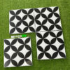 Gạch Bông 20x20 Cm Hoa Văn Trắng Đen