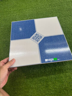 Gạch Bông Men Xanh Biển 30x30 Cm bóng