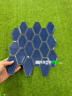 Gạch Mosaic Màu Xanh Dương Bóng cao cấp