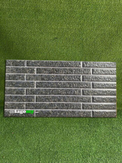 Gạch Ốp Tường Ngoài Trời 25x50 Cm Xám Đậm Vân Đá