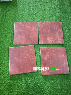Gạch Bông Men 20x20 Màu Đỏ Đô 2