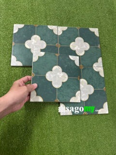 Gạch Bông Lát Nền Xanh Lá Cây Hoa Văn Cổ Điển 3