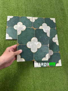 Gạch Bông Lát Nền Xanh Lá Cây Hoa Văn Cổ Điển 4