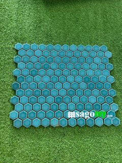 Gạch Lục Giác Ốp Tường Màu Xanh Ngọc 1