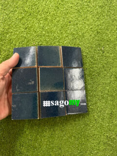 Gạch Mosaic Vuông Gốm Thủ Công Xanh Dương 1