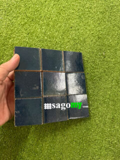 Gạch Mosaic Vuông Gốm Thủ Công Xanh Dương 2