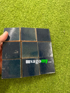Gạch Mosaic Vuông Gốm Thủ Công Xanh Dương 3