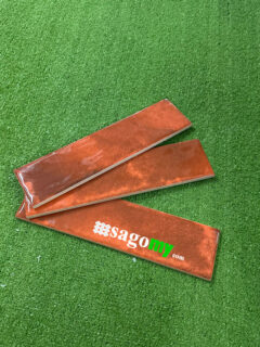 Gạch Thẻ Ốp Tường Màu Cam Đất Bóng 75x300 - Ảnh 6