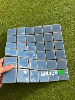 Gạch Mosaic Hồ Bơi Xanh Biển Men Rạn 2